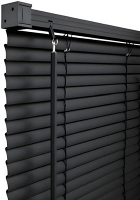 Black Pvc Venetian Window Blind 60 Cm Width And 150 Cm Drop - image 1