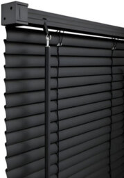 Black Pvc Venetian Window Blind 60 Cm Width And 150 Cm Drop - thumbnail 1