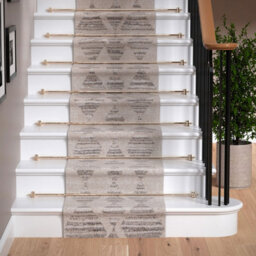 Loomed Neutral Beige Distressed Diamond Tonal Soft Extra Long Runner Rug Stair Carpet 60Cmx6M