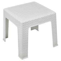 Wicker Effect Plastic Coffee Table Outdoor Garden Patio Furniture