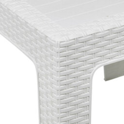 Wicker Effect Plastic Coffee Table Outdoor Garden Patio Furniture - thumbnail 5