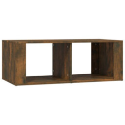 Berkfield Coffee Table Smoked Oak 100X50X36 Cm Engineered Wood - thumbnail 2