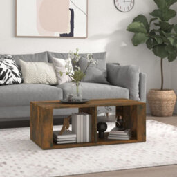 Berkfield Coffee Table Smoked Oak 100X50X36 Cm Engineered Wood