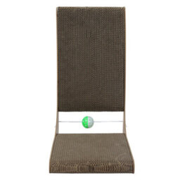 Skylos 48Cm L Shaped Cat Scratching Board With Ball Toy Wall Furniture Brown - thumbnail 3