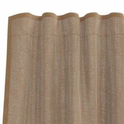 Berkfield Voile Curtains With Rod Pockets 2 Pcs Light Brown - thumbnail 6