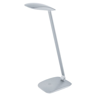 Sleek Silver Touch Table Desk Lamp With Dimming Led Bulb - Modern Lighting Solution - image 1