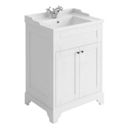 Plum&clay Belmont Traditional White 3 Piece Bathroom Furniture Set - thumbnail 2