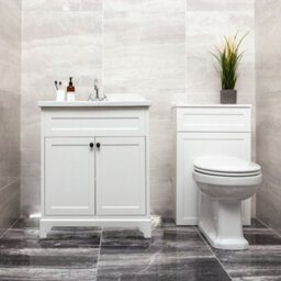 Plum&clay Belmont Traditional White 3 Piece Bathroom Furniture Set - thumbnail 5