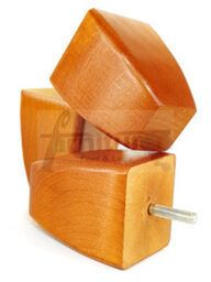 L&F 4X Solid Wooden Feet Replacement Furniture Legs 90mm Height  Sofas Chairs Stools M8 (8mm) Tsp2031 (Golden Oak) - thumbnail 2