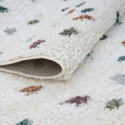 The Rugs Moodi Shaggy Multicolour Jubile Rug Runner Dots Thick High Pile For Living Rooms, Bedrooms, Hallways, Kitchens - thumbnail 4