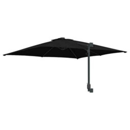 Berkfield Wall-Mounted Garden Parasol Black 247 Cm - thumbnail 6