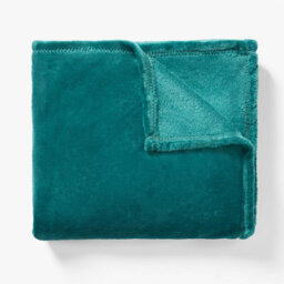 OHS Ultra Soft Blanket Throw Warm Flannel Fleece - Teal Green, 150 X 200 Cm - thumbnail 3
