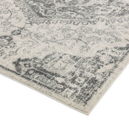 Medallion Ivory Traditional Floral Jute Backing Easy To Clean Rug For Living Room Bedroom And Dining Room-160Cm X 230Cm - thumbnail 2