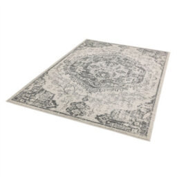 Medallion Ivory Traditional Floral Jute Backing Easy To Clean Rug For Living Room Bedroom And Dining Room-160Cm X 230Cm - thumbnail 5