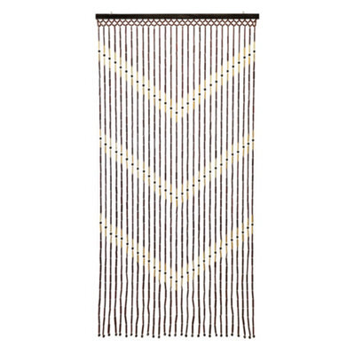 Jvl Provence Beaded Door Curtain, 90 X 180 Cm, Chevron - image 1