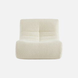 Sweeek - Set Of 3 Modular Armchairs In Boucle Fabric Sokol Trio White 91X105X72 Cm - thumbnail 5