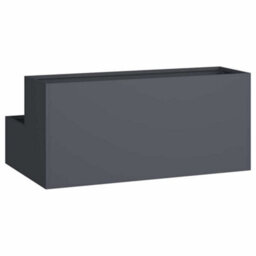 Berkfield Modern Garden Planter Anthracite 100 X 60 X 45 Cm Steel - thumbnail 5