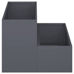 Berkfield Modern Garden Planter Anthracite 100 X 60 X 45 Cm Steel - thumbnail 7