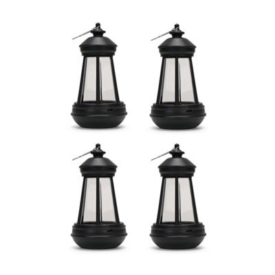 Valuelights Solar Black Outdoor Lantern - image 1