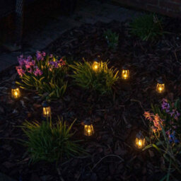 Valuelights Solar Black Outdoor Lantern - thumbnail 2