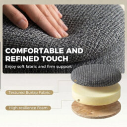 Round Storage Ottoman With Reversible Lid, Dark Grey - thumbnail 4