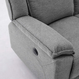 More4Homes Skye 3+2+1 Linen Electric Recliner Sofa Set (Grey) - thumbnail 4