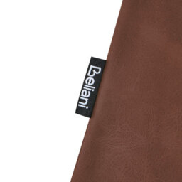 Beliani Set Of 2 Dining Chairs Melrose Faux Leather Brown - thumbnail 7