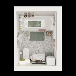 GoodHome Koros Gloss & Matt White & Anthracite Ceramic Tumbler - thumbnail 9