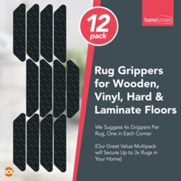 SOL 12Pk Rug Grippers For Hardwood Floors, Anti Slip Rug Grippers For Laminate Floor, Rug Gripper For Wooden Floors Rug Grip Anti Slip - thumbnail 3