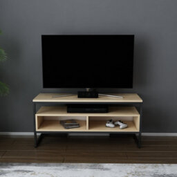 Decorotika Merrion Tv Stand Tv Unit For Tv's Up To 50 Inch Black And Oak