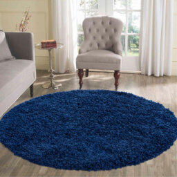 Desire Rugs Plain Living Room Shaggy Area Rugs Navy 60X110 Cm - thumbnail 6