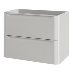 GoodHome Nevado Standard Matt Grey Wall-Mounted Bathroom Vanity Unit (H) 600mm (W) 800mm - thumbnail 1