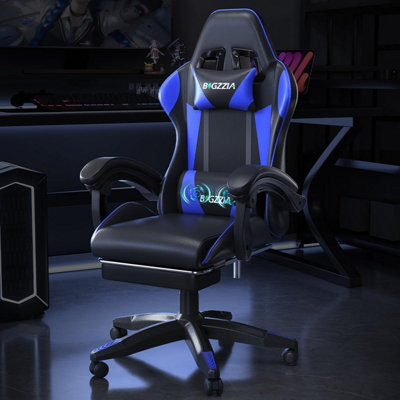 Onemill Ergonomic Gaming Chair With Massage,footrest, Lumbar & Headrest Support For Work, Play & Relaxation - image 1