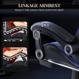 Onemill Ergonomic Gaming Chair With Massage,footrest, Lumbar & Headrest Support For Work, Play & Relaxation - thumbnail 6