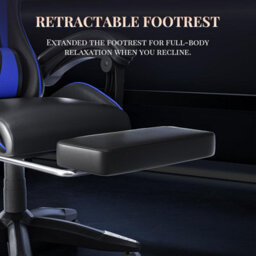 Onemill Ergonomic Gaming Chair With Massage,footrest, Lumbar & Headrest Support For Work, Play & Relaxation - thumbnail 4