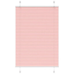 Berkfield Pleated Blind Pink 85X100 Cm Fabric Width 84.4 Cm Polyester
