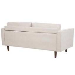 Beliani Sofa 3 Seater Nurmo Fabric Light Beige - thumbnail 5