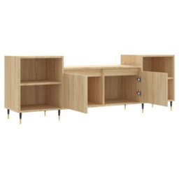 Berkfield Stylish Tv Cabinet Sonoma Oak 160X35X55 Cm Engineered Wood - thumbnail 6