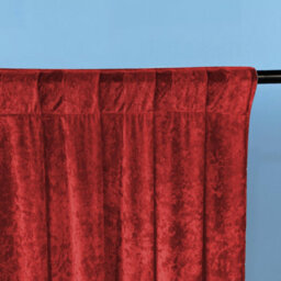 Neel Blue 3X3M Crushed Velvet Backdrop, Photography Background Blackout Curtain - Red - thumbnail 3