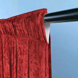 Neel Blue 3X3M Crushed Velvet Backdrop, Photography Background Blackout Curtain - Red - thumbnail 4