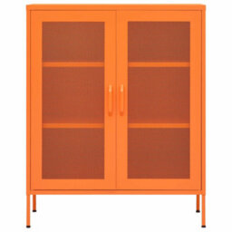 Vidaxl Storage Cabinet Orange 80X35X101.5 Cm Steel - thumbnail 3