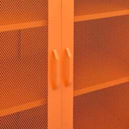 Vidaxl Storage Cabinet Orange 80X35X101.5 Cm Steel - thumbnail 8