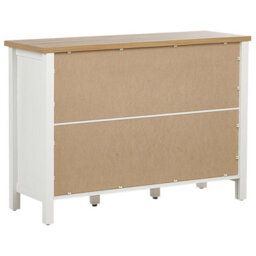 Beliani Sideboard White And Light Brown Mdf, 2 Drawers And 3 Doors, 113 X 39 X 81 Cm - thumbnail 6