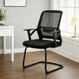 Living And Home Comfortable Black Ergonomic Office Chair For Home And Office - thumbnail 1