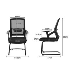 Living And Home Comfortable Black Ergonomic Office Chair For Home And Office - thumbnail 7