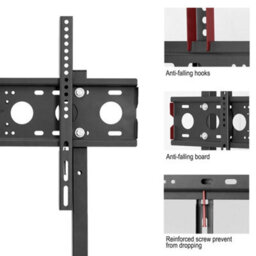Floor Tv Stand Tall Bracket Mount Display Unit - thumbnail 6