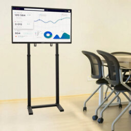 Floor Tv Stand Tall Bracket Mount Display Unit - thumbnail 5