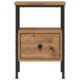 Berkfield Bedside Cabinets 2 Pcs Artisan Oak 34X36X50 Cm Engineered Wood - thumbnail 4