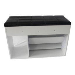 Shoe Storage Rack Cabinet Shoe Bench Shoe Shelf With Leather Seat - thumbnail 3