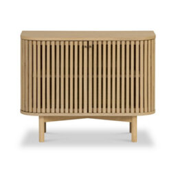 Finch Oak Slatted Small Sideboard By Roseland Furniture - thumbnail 3